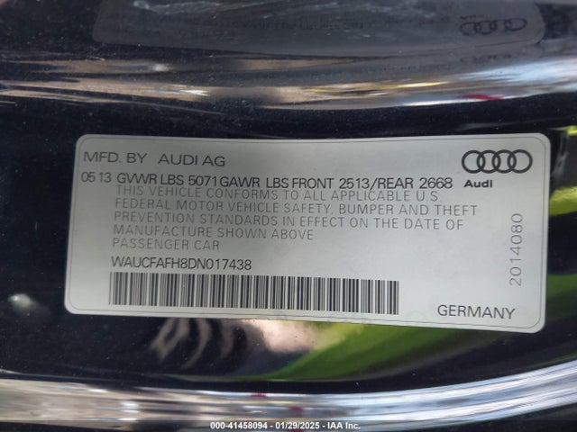 2013 AUDI A5 WAUCFAFH8DN017438 Photo 8