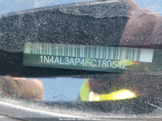 1N4AL3AP4FC180542 Nissan Altima 2.5/2.5 S/2.5 Sl/2.5 Sv