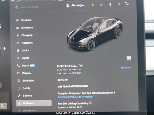 7SAYGAEE4RF985266 Tesla Model Y Long Range Dual Motor All-wheel Drive