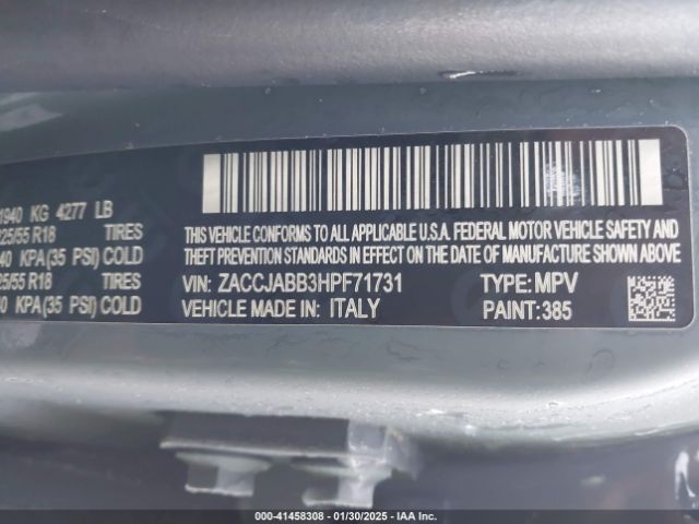 2017 JEEP RENEGADE ZACCJABB3HPF71731 Photo 8