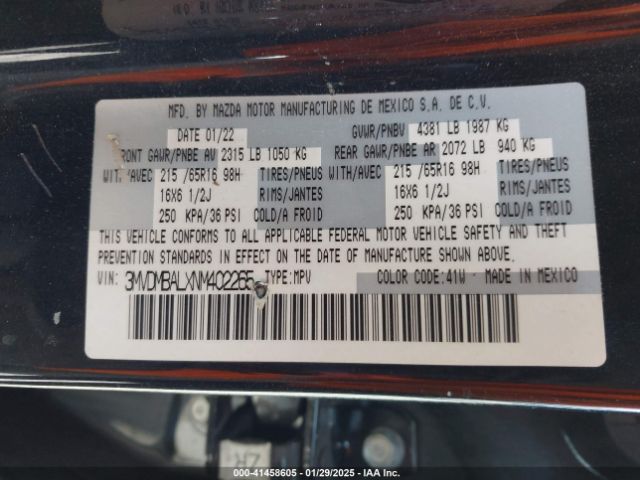 3MVDMBALXNM402265 Mazda Cx-30 2.5 S
