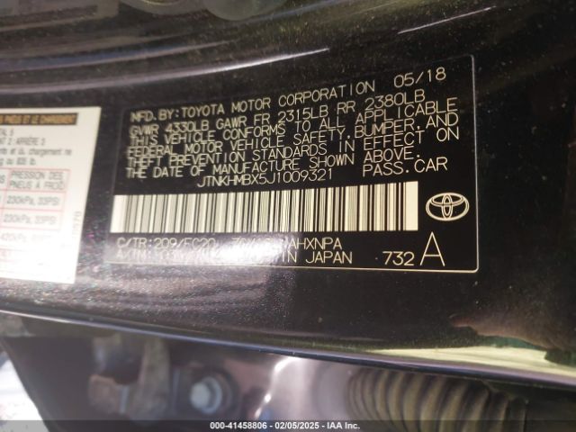 JTNKHMBX5J1009321 Toyota C-HR XLE