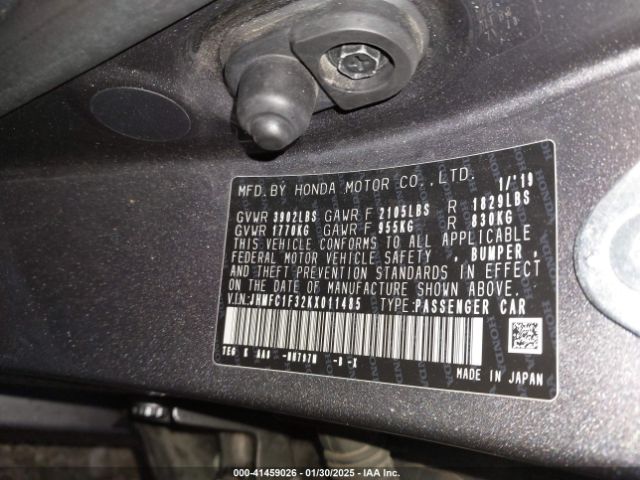 JHMFC1F32KX011485 Honda CIVIC EX