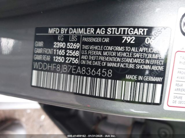 WDDHF8JB7EA836458 Mercedes-Benz E 350 4matic