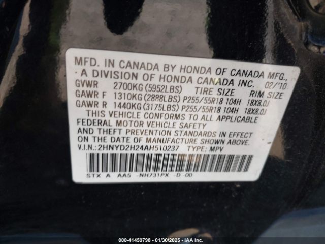 2010 ACURA MDX 2HNYD2H24AH510237 Photo 8