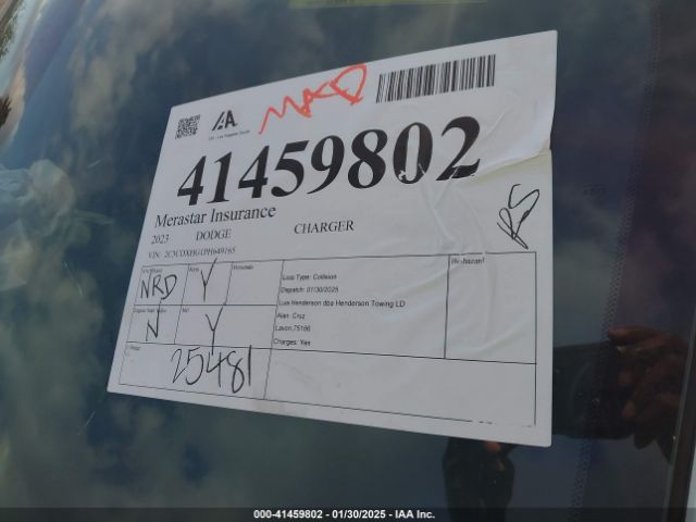 2C3CDXHG1PH649165 Dodge CHARGER GT