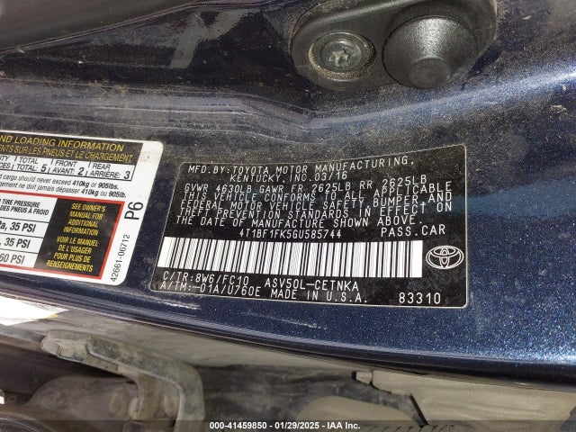 Toyota CAMRY LE 2016 4T1BF1FK5GU585744 Image 9