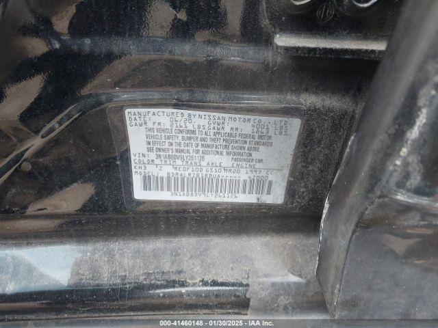 3N1AB8DV9LY261126 Nissan Sentra Sr Xtronic Cvt