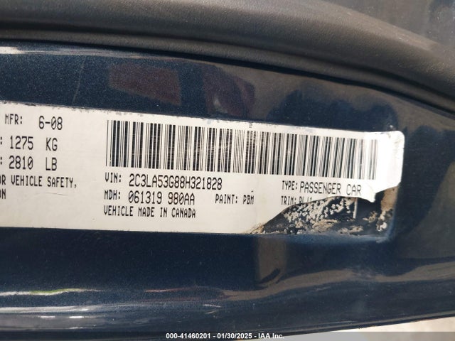 2008 CHRYSLER 300 2C3LA53G88H321828 Photo 8