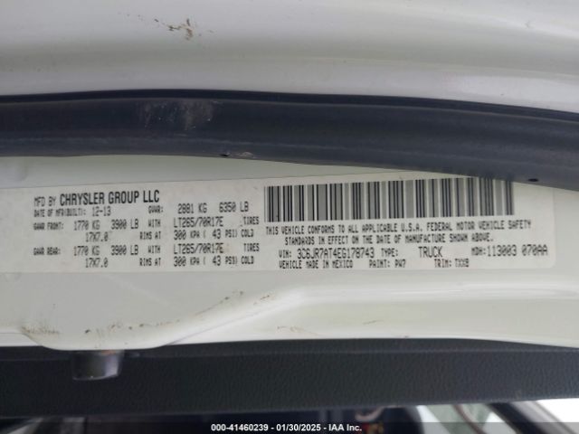 3C6JR7AT4EG178743 RAM 1500 Tradesman