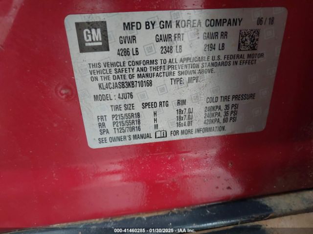 2019 BUICK ENCORE KL4CJASB3KB710168 Photo 8