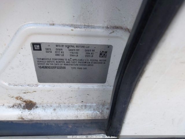 1G4GB5G32EF222500 Buick Lacrosse Leather Group