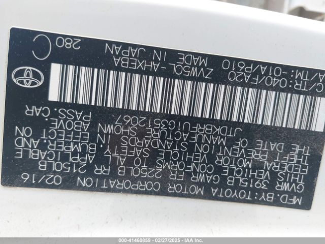 JTDKBRFU1G3512067 Toyota Prius Two