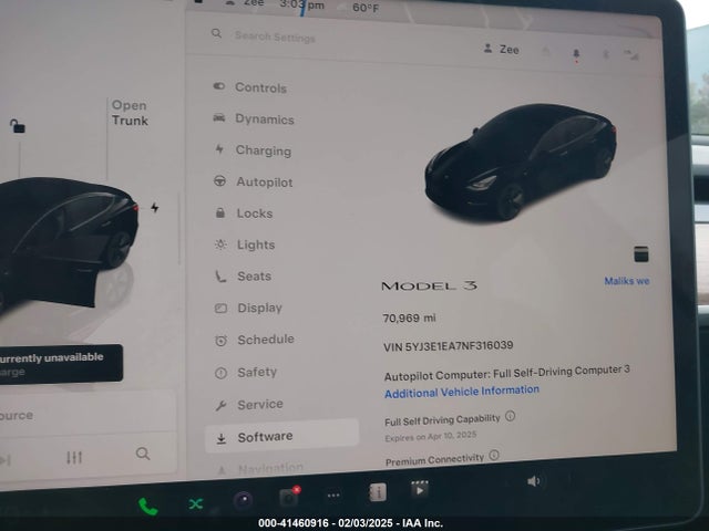 2022 TESLA MODEL 3 5YJ3E1EA7NF316039 Photo 6