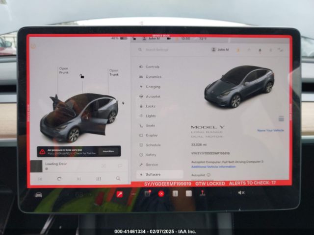 5YJYGDEE5MF199919 Tesla Model Y Long Range Dual Motor All-wheel Drive