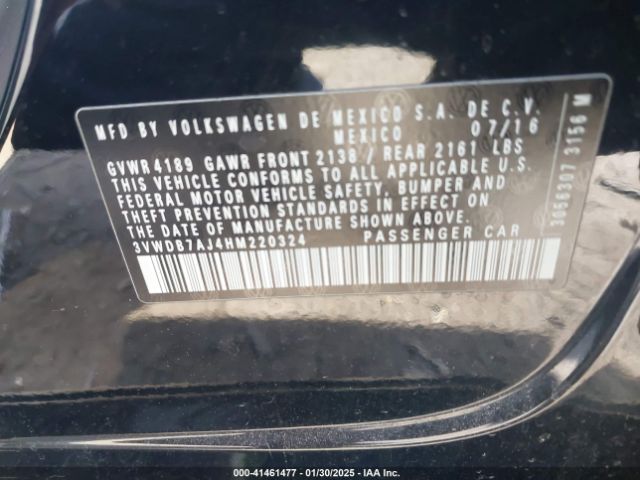 3VWDB7AJ4HM220324 Volkswagen Jetta 1.4t Se