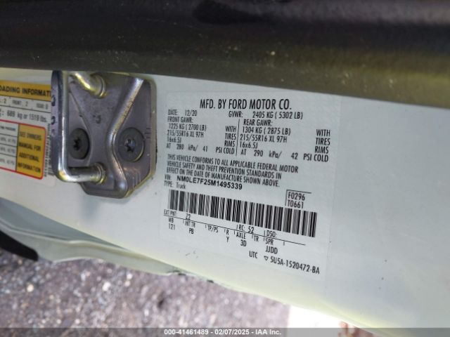 NM0LE7F25M1495339 Ford Transit Connect Xlt Cargo Van