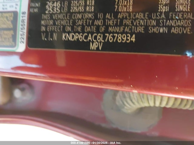 KIA SPORTAGE S 2020 KNDP6CAC6L7678934 Image 9