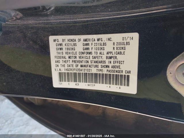 Honda Accord Sport 2014 1HGCR2F52EA121021 Image 9