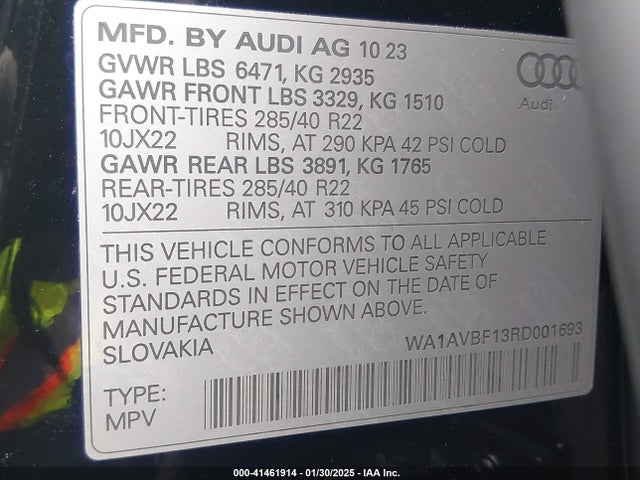 2024 AUDI Q8 WA1AVBF13RD001693 Photo 8