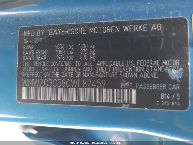 2012 MINI COOPER S COUNTRYMAN WMWZC3C58CWL82459 Photo 8