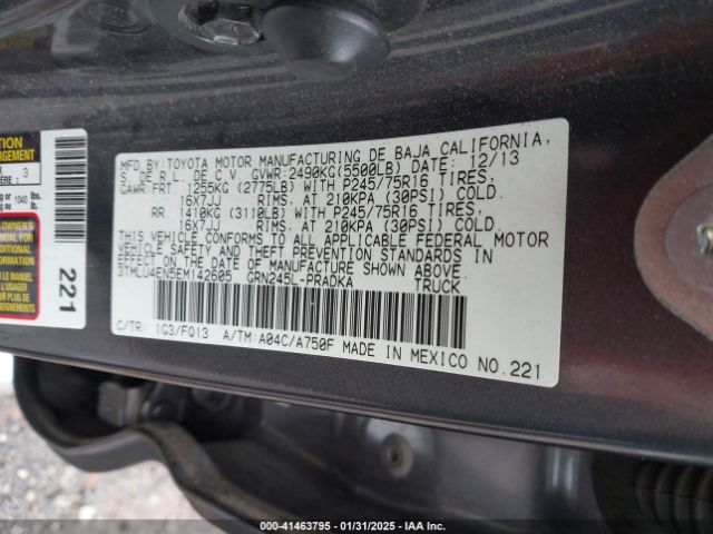 3TMLU4EN5EM142605 Toyota Tacoma Base V6