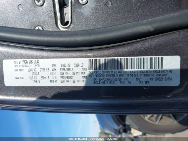 3C4PDCAB0JT519798 Dodge JOURNEY SE