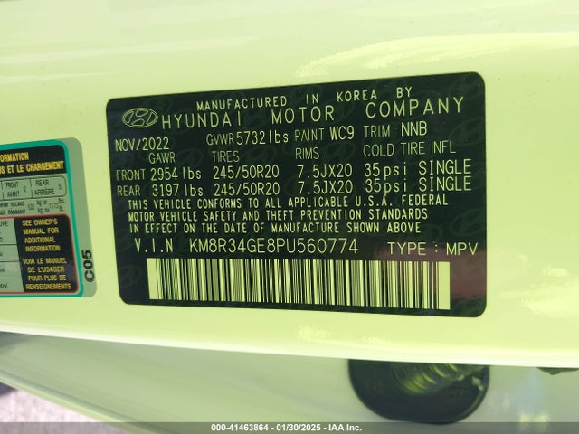 Hyundai Palisade Xrt 2023 KM8R34GE8PU560774 Image 9