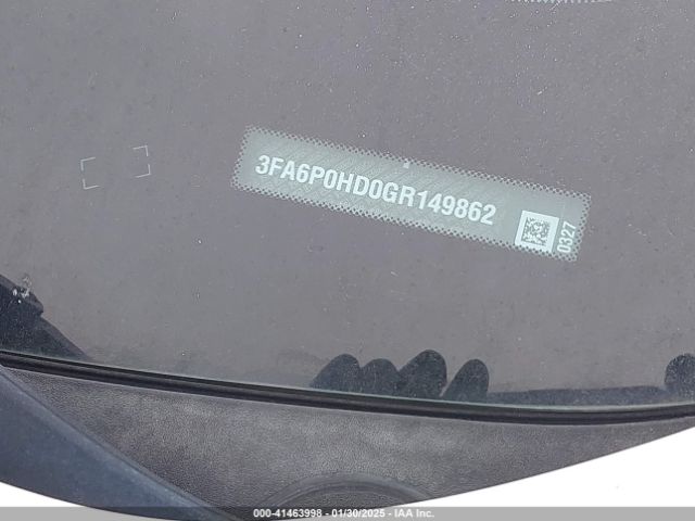 3FA6P0HD0GR149862 Ford FUSION SE