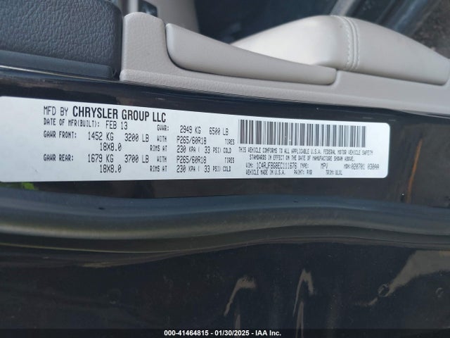 1C4RJFBG8EC111676 Jeep Grand Cherokee Limited