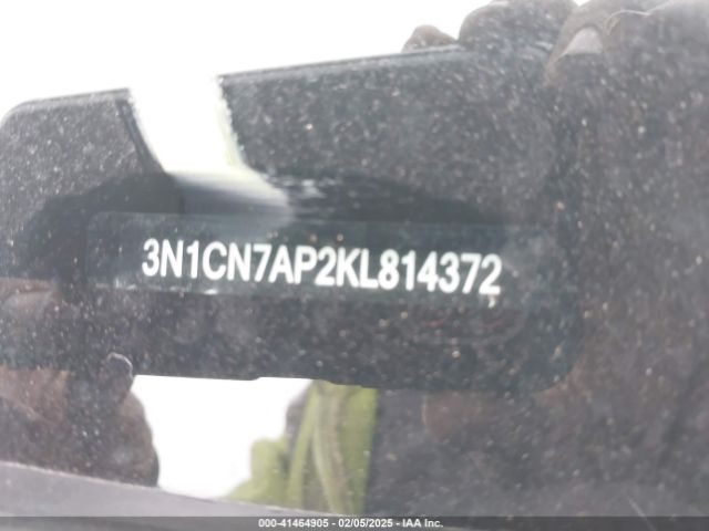 3N1CN7AP2KL814372 Nissan Versa 1.6 S+