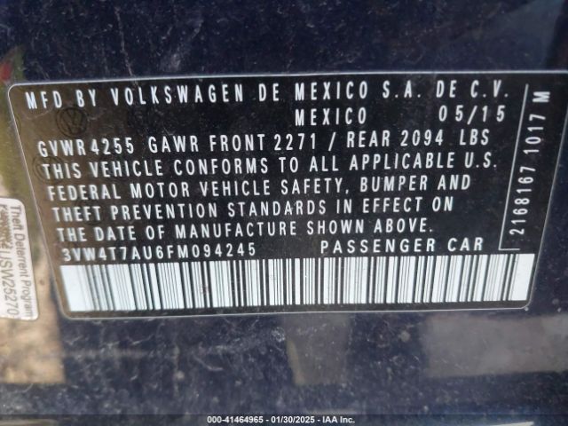 2015 VOLKSWAGEN GOLF GTI 3VW4T7AU6FM094245 Photo 8