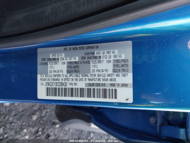JM3KE2CY0E0336432 Mazda Cx-5 Touring