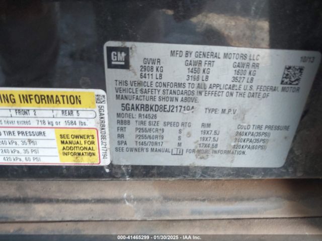 5GAKRBKD8EJ217194 Buick Enclave Leather