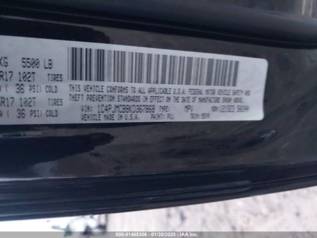 1C4PJMCB8KD367868 Jeep Cherokee Latitude 4x4