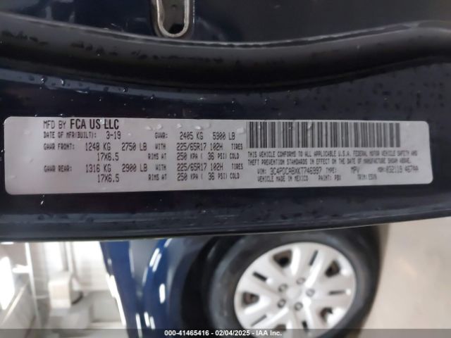 3C4PDCABXKT746997 Dodge Journey Se Value Package