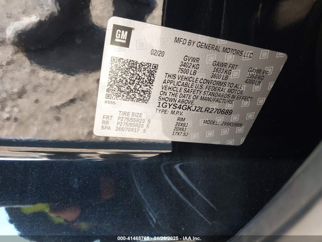 2020 CADILLAC ESCALADE ESV 1GYS4GKJ2LR270689 Photo 8