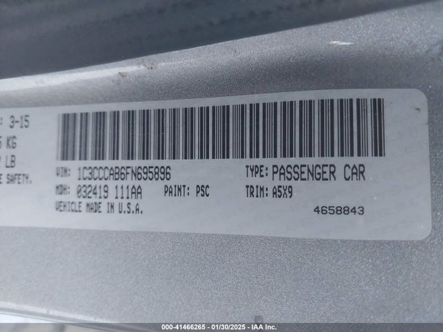 Chrysler 200 Limited 2015 1C3CCCAB6FN695896 Image 7