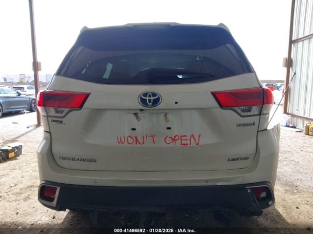 5TDDGRFH1KS055569 Toyota Highlander Hybrid Limited Platinum