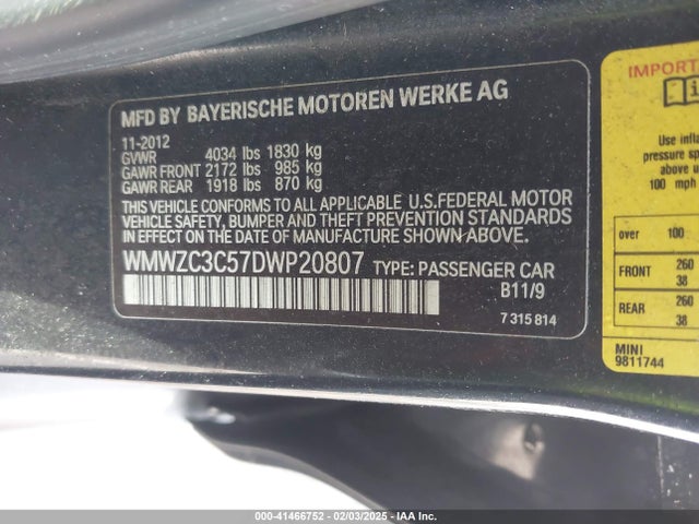 2013 MINI COUNTRYMAN WMWZC3C57DWP20807 Photo 8