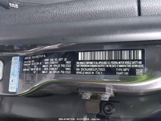 Jeep Renegade Latitude Fwd 2020 ZACNJABB3LPL76503 Image 9