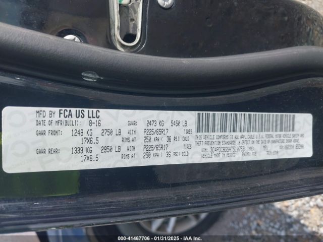 3C4PDCBG5HT510759 Dodge Journey Sxt