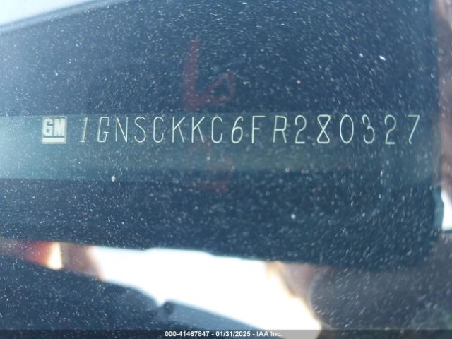 1GNSCKKC6FR280327 Chevrolet Suburban 1500 Ltz