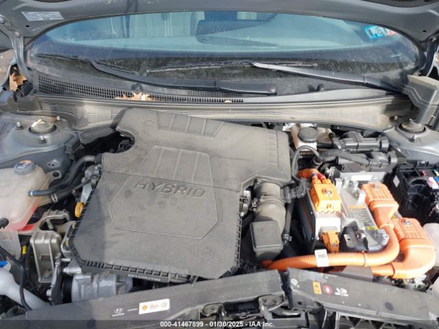 KMHLM4AJ9NU022784 Hyundai Elantra Hybrid Blue