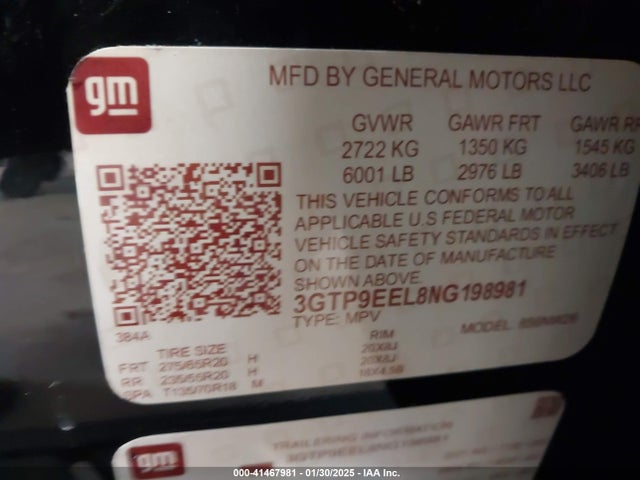 1GTP9EEL7MZ213792 GMC Sierra 1500 4wd  Short Box At4