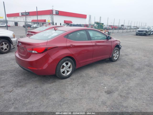 5NPDH4AE4FH581879 Hyundai ELANTRA SE