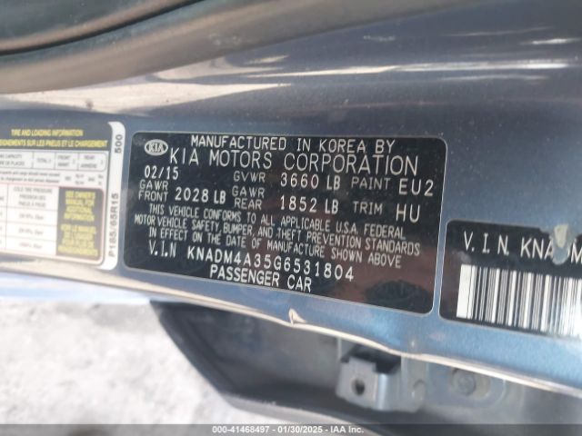 KNADM4A35G6531804 KIA RIO LX