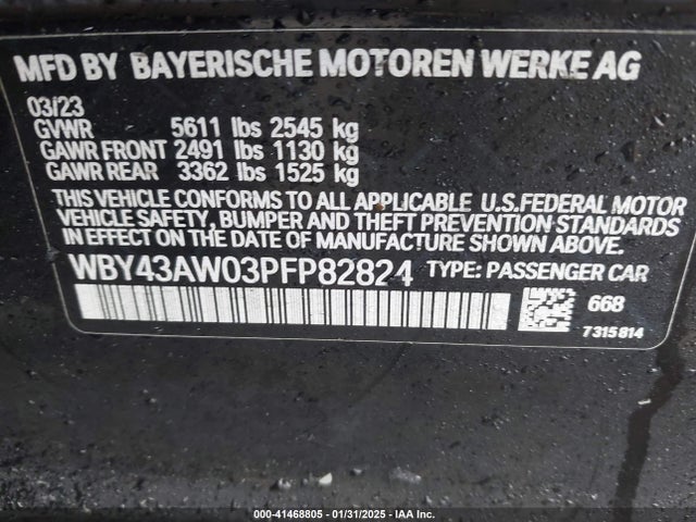 WBY43AW03PFP82824 BMW I4 Edrive35