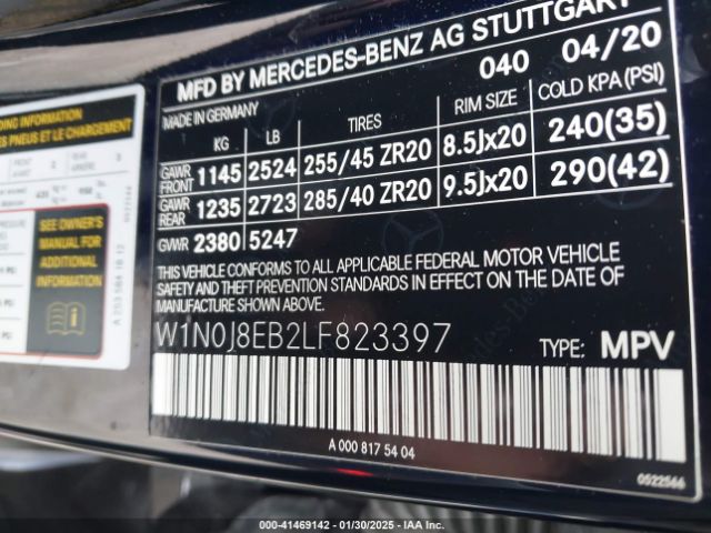 W1N0J8EB2LF823397 Mercedes-Benz Glc 300 Coupe 4matic
