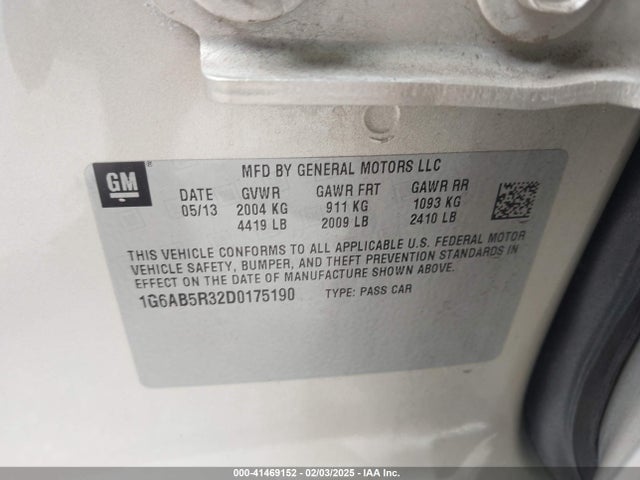 2013 CADILLAC ATS 1G6AB5R32D0175190 Photo 8